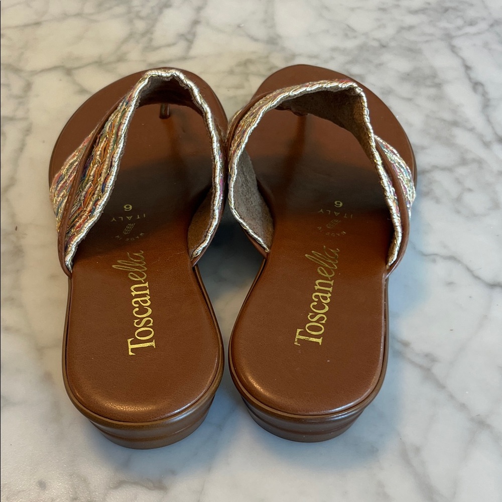 Toscanella Italy Women's Multicolor Sandals Size 6 - Picture 4 of 7